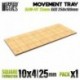 Plateaux de Mouvement MDF - Carrées Slimfit 250x100mm