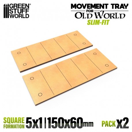 Plateaux de Mouvement MDF - Slimfit 150x60mm