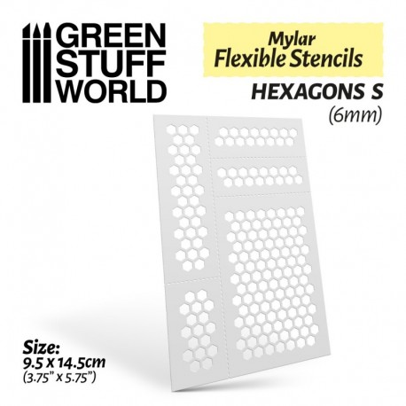Pochoirs flexibles - HEXAGONS S (6mm)
