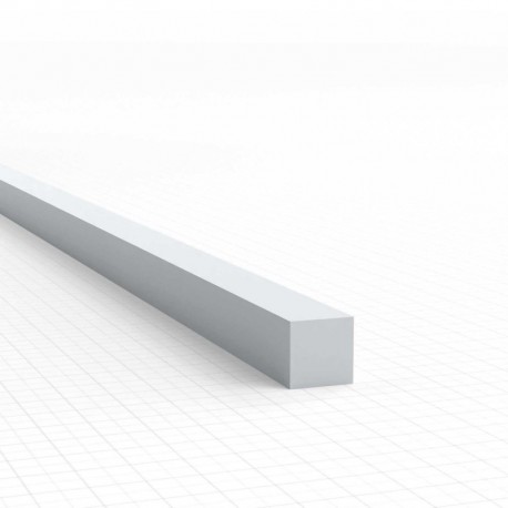Plasticard PROFIL©? TIGE CARR©?E plein 3 mm
