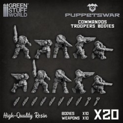 Corps de soldats commando