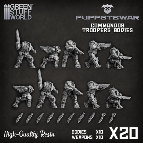 Corps de soldats commando