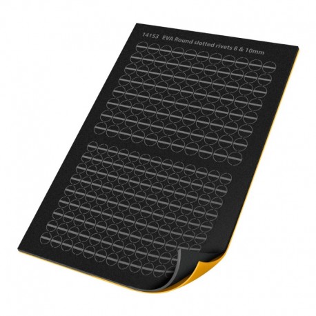 Rivets adhésifs ronds à  fente 2mm