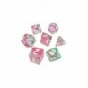 7x Mix 16mm Dés de Jeu - Rose clair
