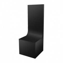 Socle en Bois avec courbe 7x7x6cm