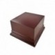 Socle de présentation en bois Carré 8x8 cm - Brun Noisette