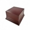 Socle de présentation en bois Carré 8x8 cm - Brun Noisette