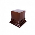 Socle en Bois de présentation en bois Carré 5x5 cm - Brun Noisette