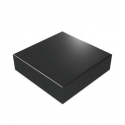 Socle en Bois Carré 10x10 cm - Noir