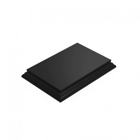 Socle en Bois Rectangulaire 15x10 cm Noir