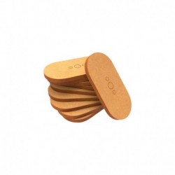 Socles OVALES 25x50mm en MDF