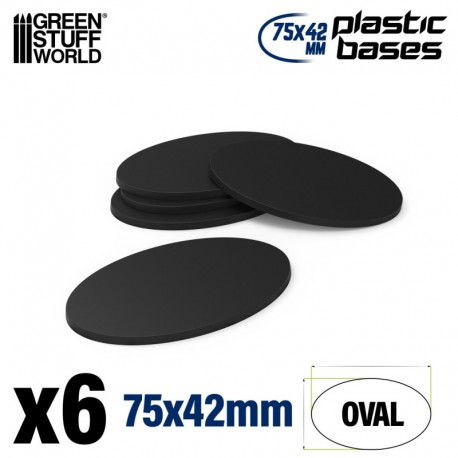 Socles Plastiques Ovale 75x42mm AOS