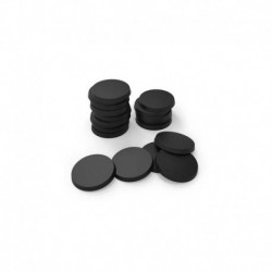 Socles Plastiques ROND 28,5mm Noir