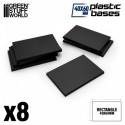 Socles rectangulaires 40x60mm en plastique
