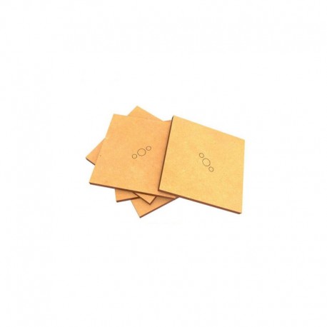 Socles CARR©?S 50 mm en MDF