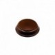 Socle en Bois Rond Ouvragé 4x4 cm - Noisette