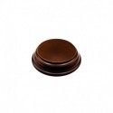 Socle en Bois Rond Ouvragé 4x4 cm - Noisette