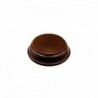 Socle en Bois Rond Ouvragé 4x4 cm - Noisette