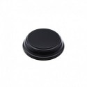 Socle en Bois Rond Ouvragé 5 cm - Noir