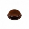 Socle en Bois Rond Ouvragé 5x5 cm - Noisette