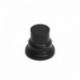 Socle en Bois Cylindre Ouvragé 3,5 cm - Noir