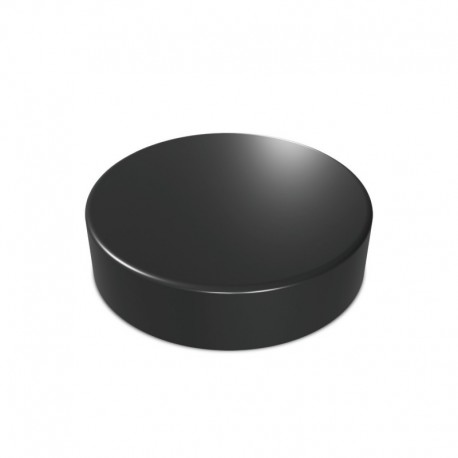 Socle en Bois Rond 15 cm - Noir