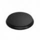 Socle en Bois Rond Ouvragé 180x18 mm - Noir