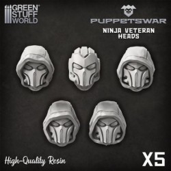 Puppetswar - Têtes de vétérans ninjas