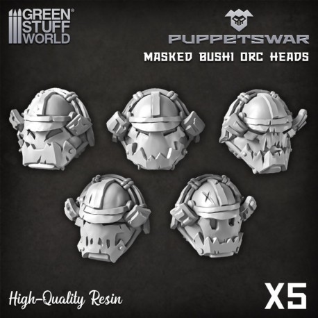 PuppetsWar - Bushi masqué Têtes d'ork