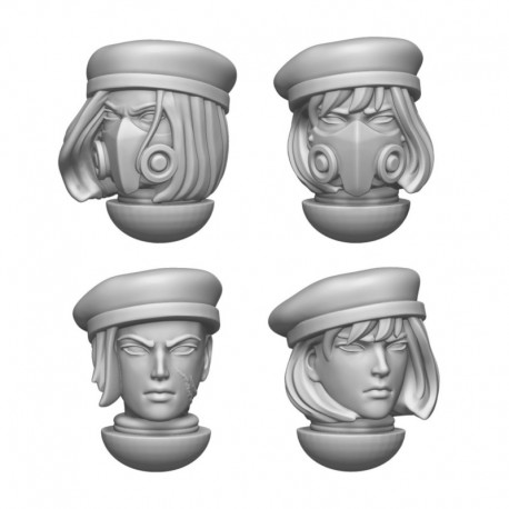 DakkaDakka - Sisters of Battle de la repentance - Têtes avec bérets 1:48