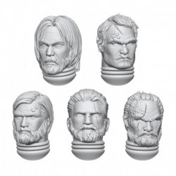 DakkaDakka - Têtes de Héros Soldat Spatial 1:48