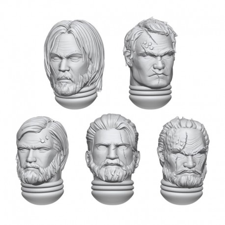 DakkaDakka - Têtes de Héros Soldat Spatial 1:48