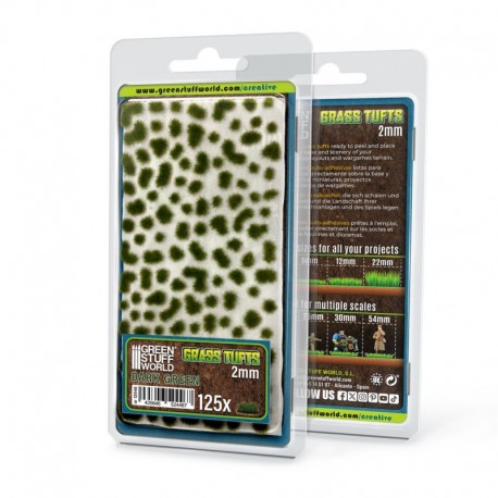 Touffes d'herbe - Tuft 2 mm - Vert Foncée