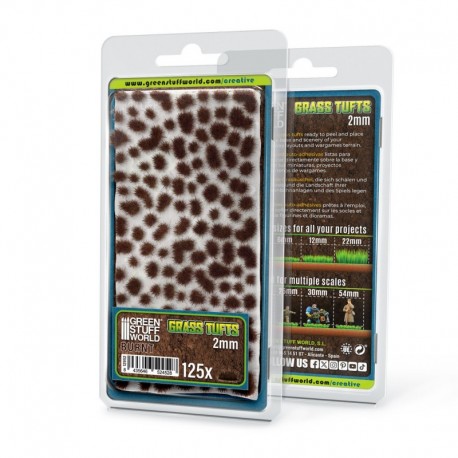 Touffes d'herbe - Tuft 2 mm - Brun Br ûlé