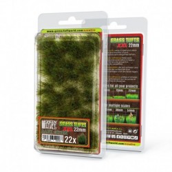 Touffes d'herbe XXL - 22mm - Auto-Adhésif - VERT FONC©?E