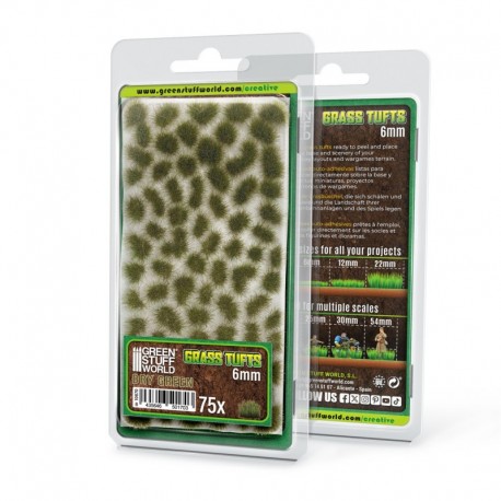 Touffes d'herbe - Tuft 6 mm - Vert Sec