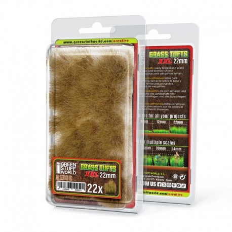 Touffes d'herbe XXL - 22mm - Auto-Adhésif - BEIGE