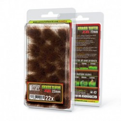 Touffes d'herbe XXL - 22mm - Auto-Adhésif - BRULE