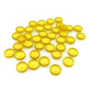 Gemmes en plastique 12mm - Jaune