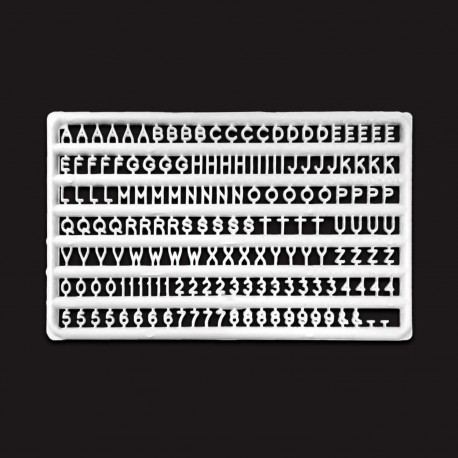 Lettres et nombres 2 mm