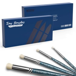 Set Pinceaux pour Pinceau Sec - BLUE SERIES