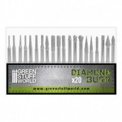 Jeu de fraises diamantées avec 20 pointes