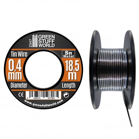 Rouleau d'étain de 0.4 mm