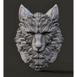 TETE DE LOUP DE FACE