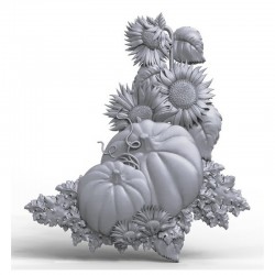 CITROUILLES ET TOURNESOLS