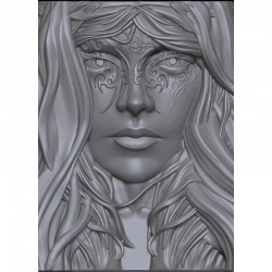 TATOO GIRL ( 3/4 ronde bosse )