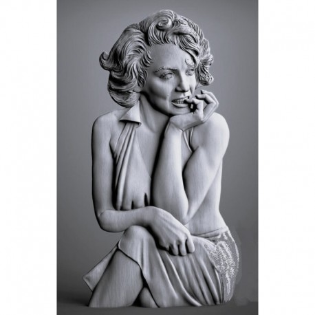 TATOO GIRL ( 1/2 ronde bosse )