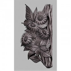 PAPILLONS aux TOURNESOLS Petit modèle