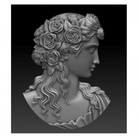 CAMEO avec ROSES 90mm