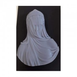 VIERGE VOILEE DEMI-RONDE BOSSE